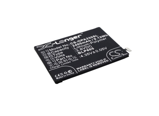 3.8V 2400mAh/9.12Wh Li-Polymer Mobile/SmartPhone Battery for OPPO
