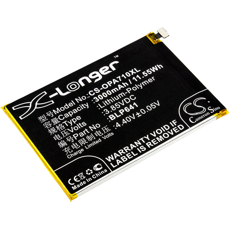 3.85V 3000mAh/11.55Wh Li-Polymer Mobile/SmartPhone Battery for OPPO