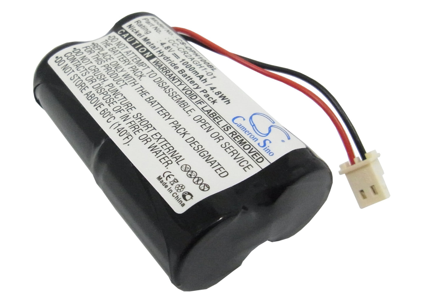 4.8V 1000mAh Ni-MH Barcode/Scanner Battery for Opticon