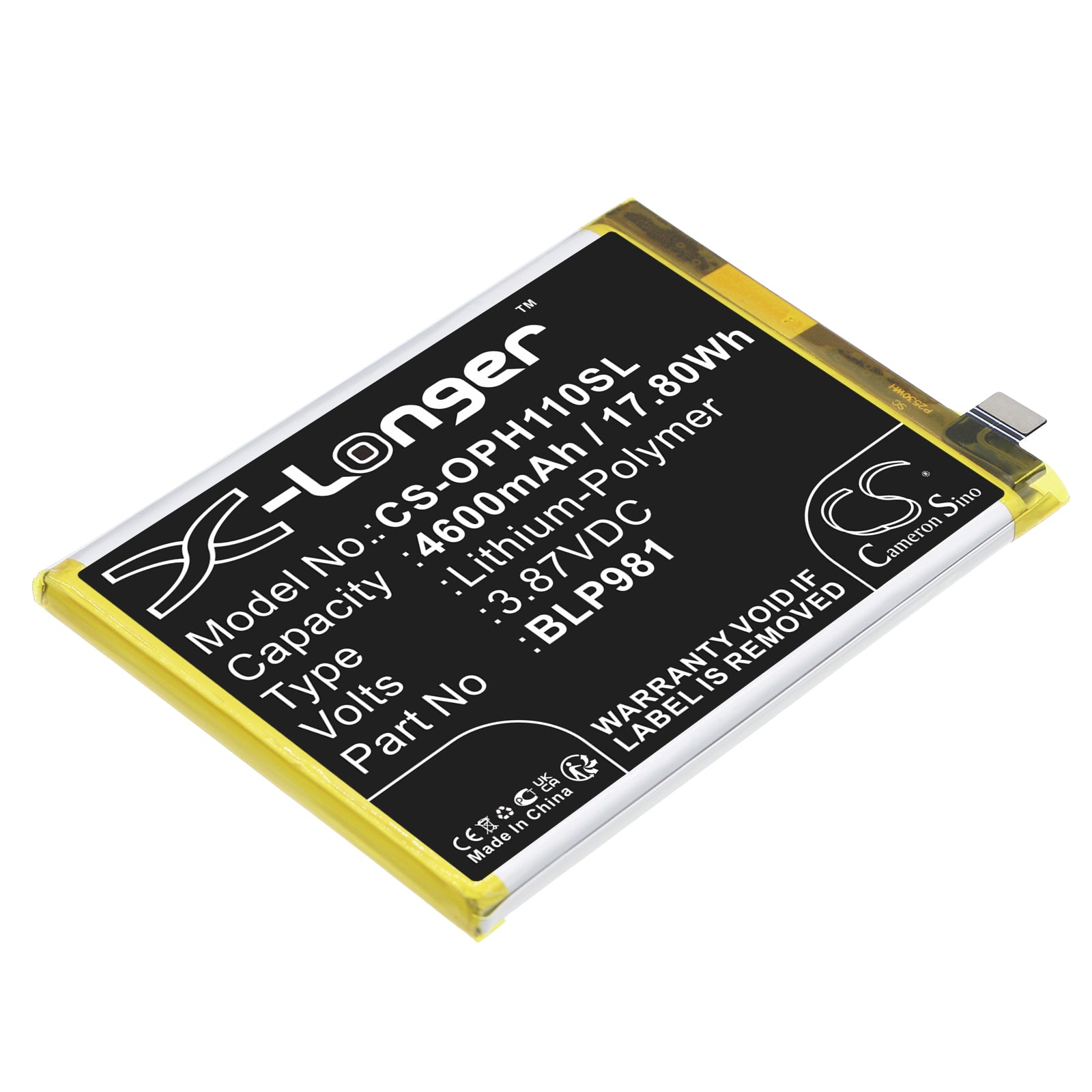 CS-OPH110SL Replacement Battery – Compatible with A1 Pro, PHQ110