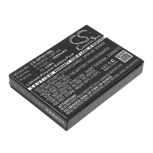 3.7V 3060mAh/11.32Wh Li-Polymer Barcode/Scanner Battery for Opticon