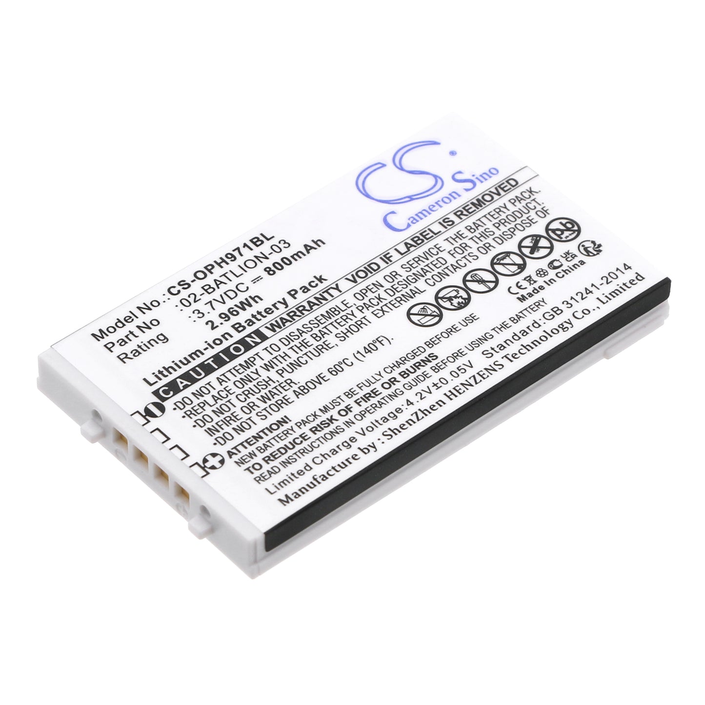 CS-OPH971BL Replacement Battery – Compatible with OPL-7724, OPL-7734, OPL-9700, OPL-9712, OPL-9713, OPL-9723, OPL-9724, OPL-9725, OPL-9727, OPL-9728