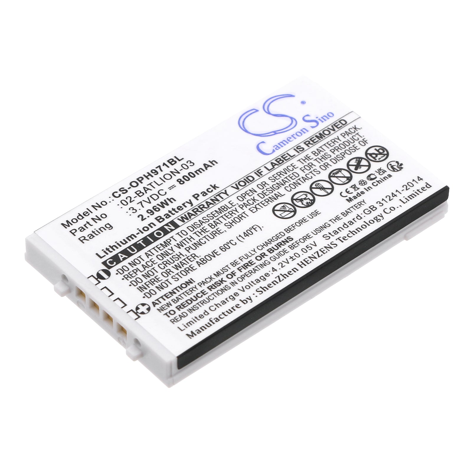 CS-OPH971BL Replacement Battery – Compatible with OPL-7724, OPL-7734, OPL-9700, OPL-9712, OPL-9713, OPL-9723, OPL-9724, OPL-9725, OPL-9727, OPL-9728