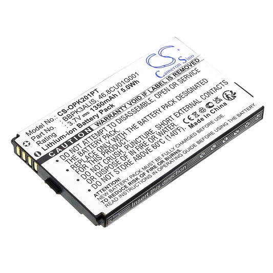 3.7V 1350mAh Li-ion Projector Battery for Optoma