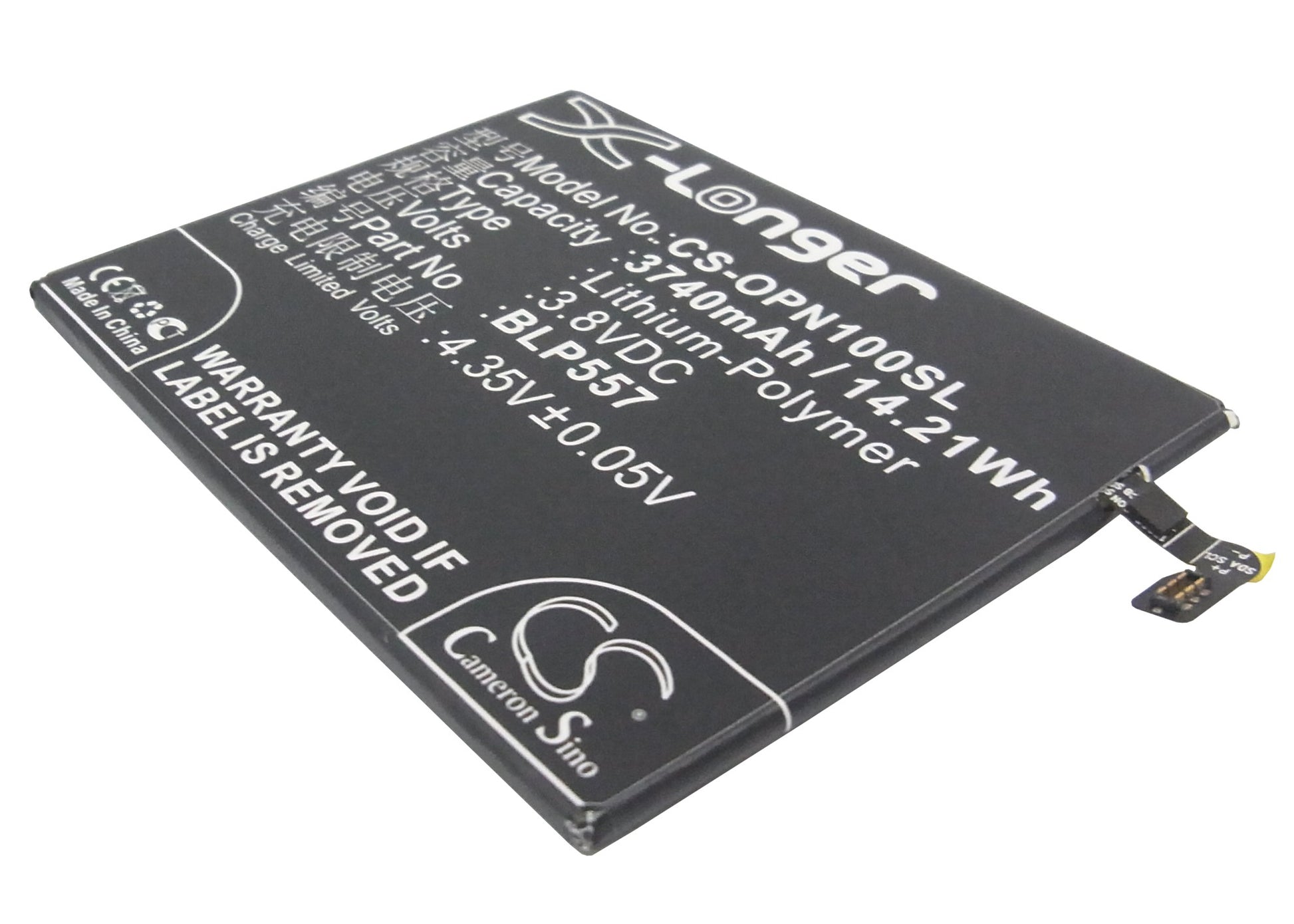 3.8V 3740mAh/14.21Wh Li-Polymer Mobile/SmartPhone Battery for OPPO