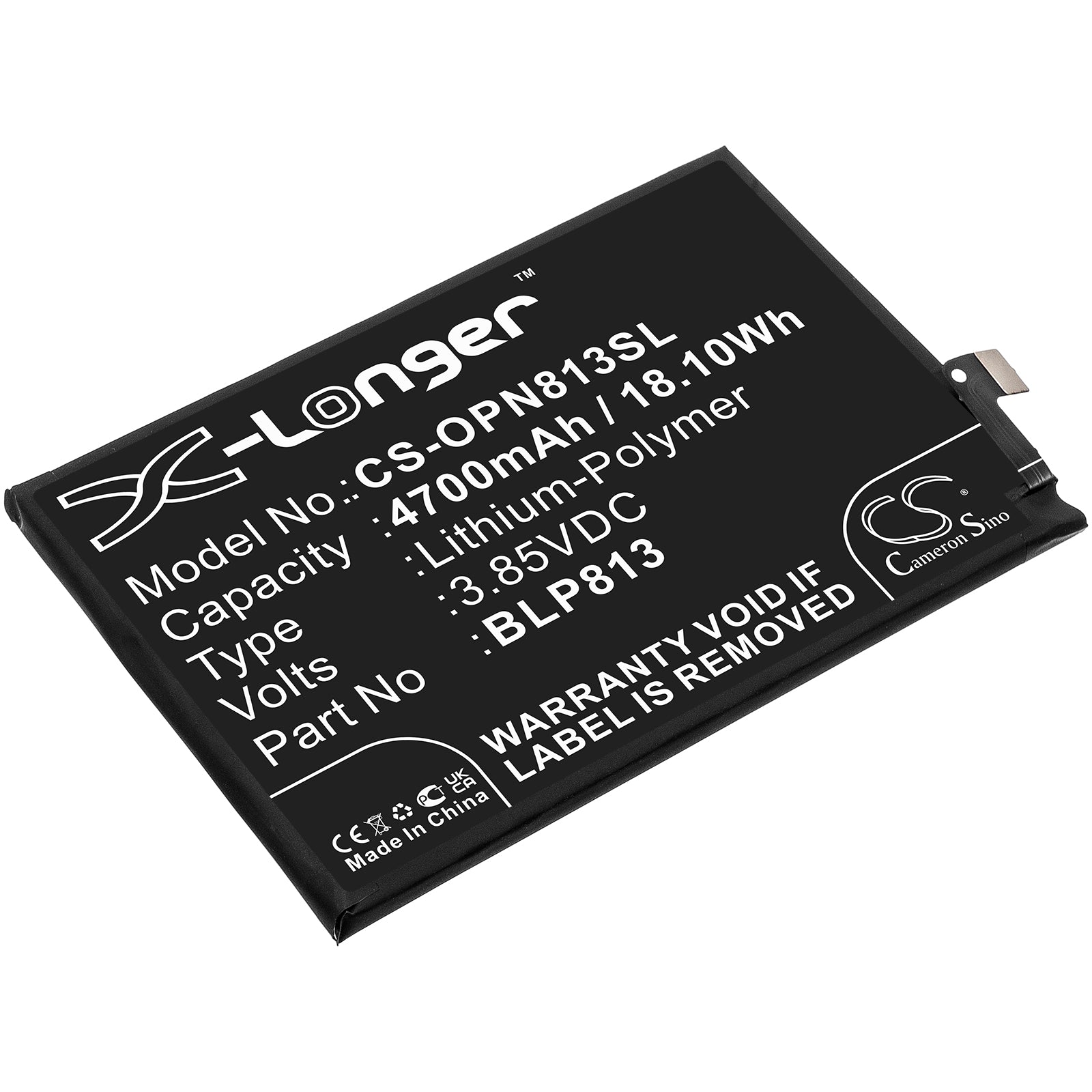 CS-OPN813SL Replacement Battery – Compatible with BE2015, Nord N100