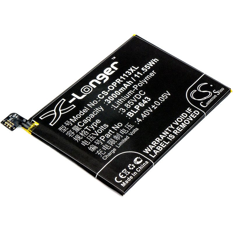 3.85V 3000mAh/11.55Wh Li-Polymer Mobile/SmartPhone Battery for OPPO