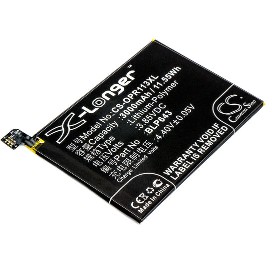 3.85V 3000mAh/11.55Wh Li-Polymer Mobile/SmartPhone Battery for OPPO