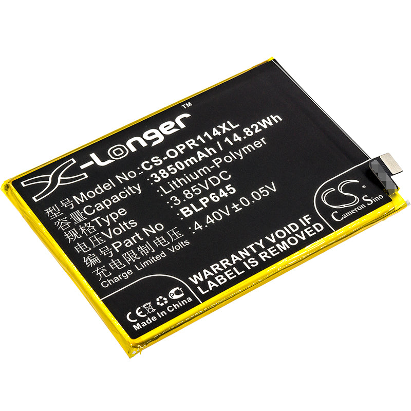 3.85V 3850mAh/14.82Wh Li-Polymer Mobile/SmartPhone Battery for OPPO