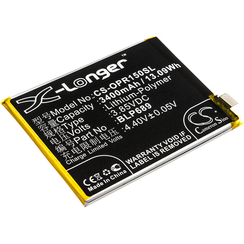 3.85V 3400mAh/13.09Wh Li-Polymer Mobile/SmartPhone Battery for OPPO