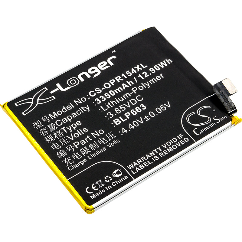3.85V 3350mAh/12.90Wh Li-Polymer Mobile/SmartPhone Battery for OPPO