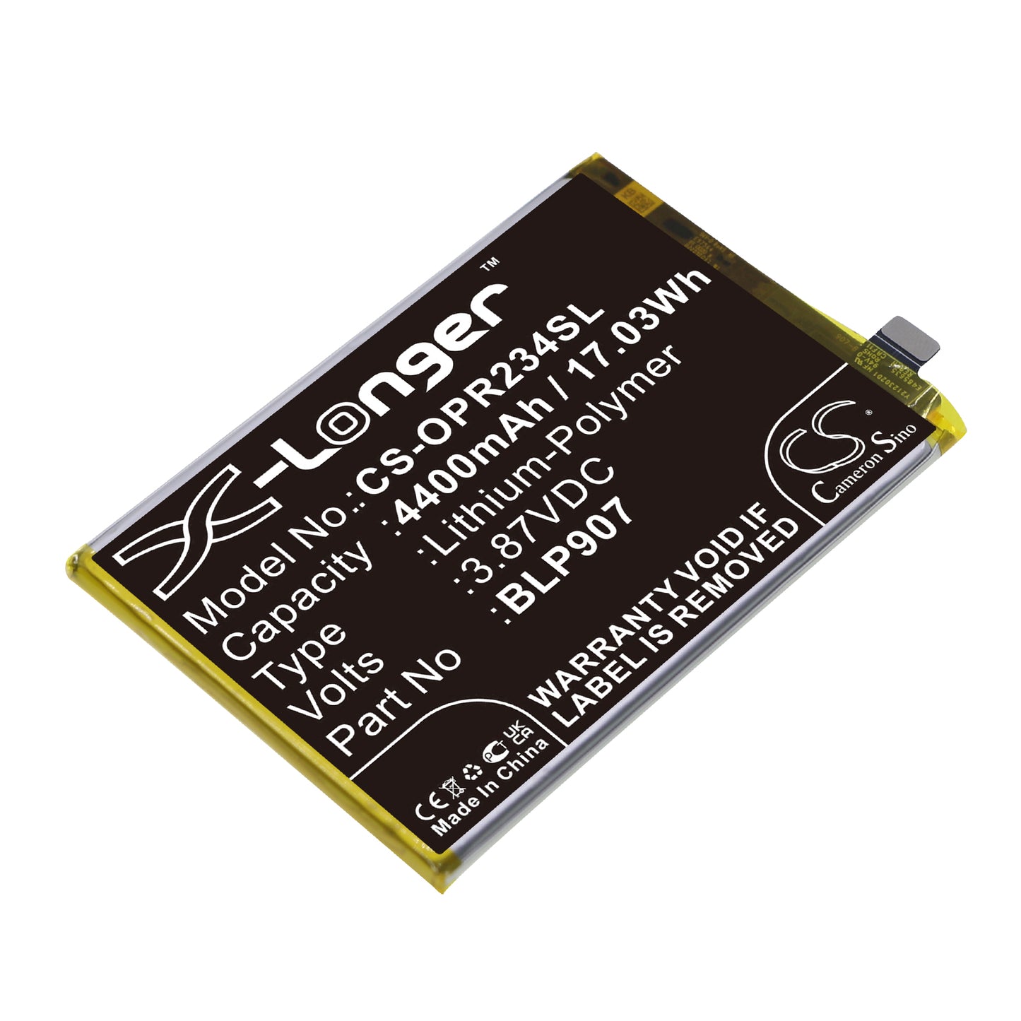 CS-OPR234SL Replacement Battery – Compatible with CPH2343, Reno7 Z 5G