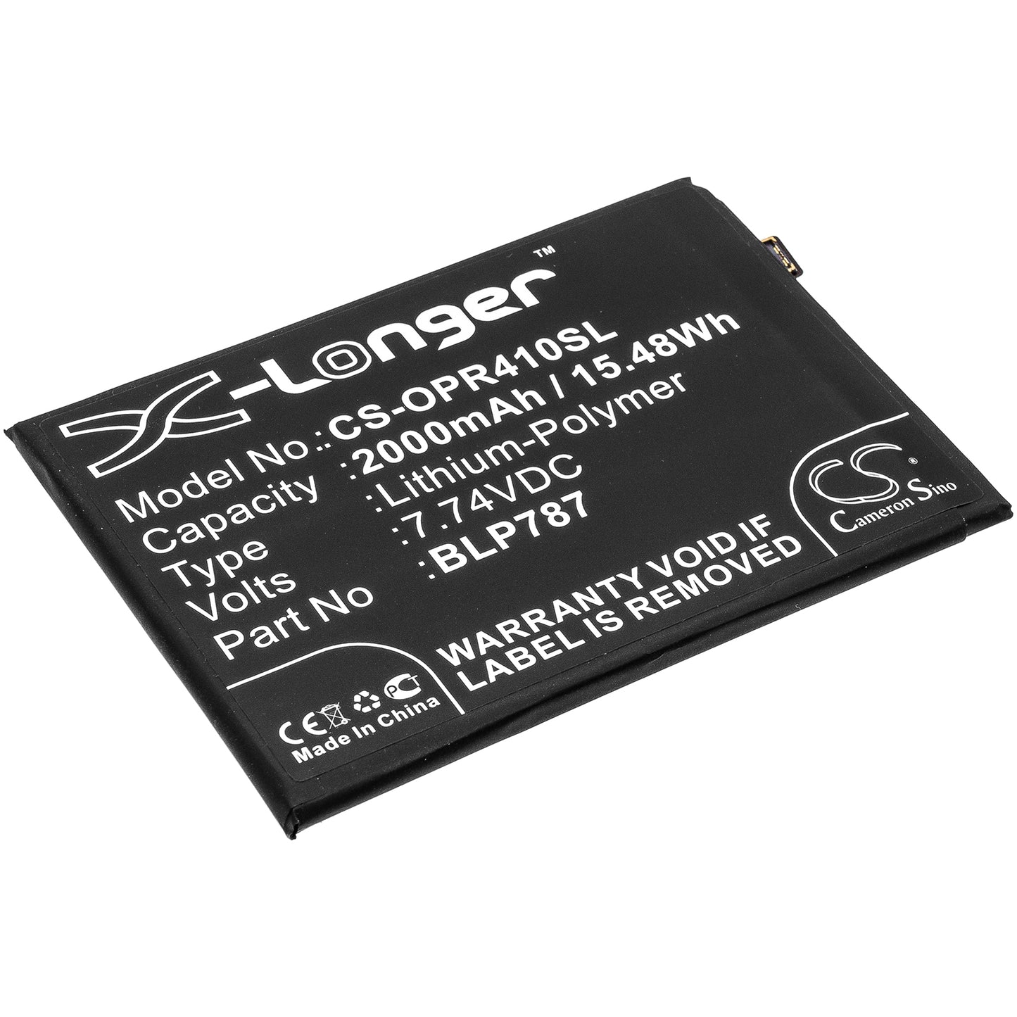 CS-OPR410SL Replacement Battery – Compatible with CPH2109, Reno4 Pro 4G