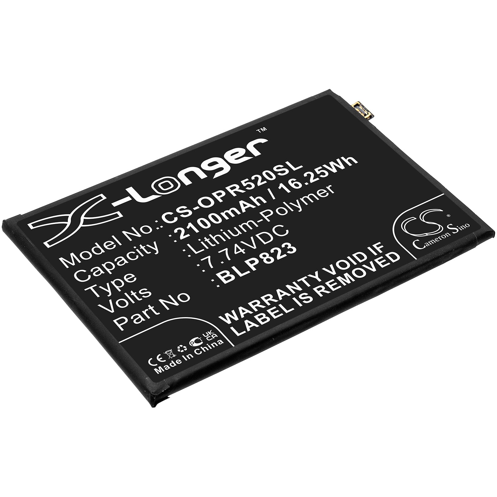 CS-OPR520SL Replacement Battery – Compatible with CPH2201, PDSM00, PDST00, Reno5 Pro, Reno5 Pro 5G