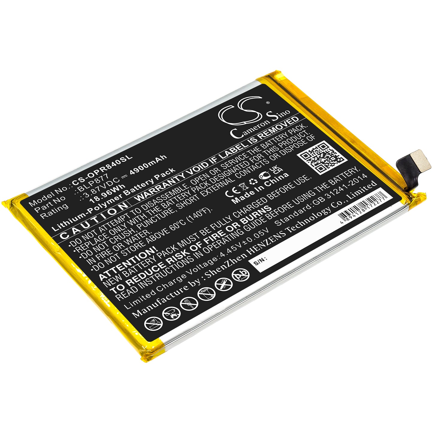 CS-OPR840SL Replacement Battery – Compatible with Realme 8i