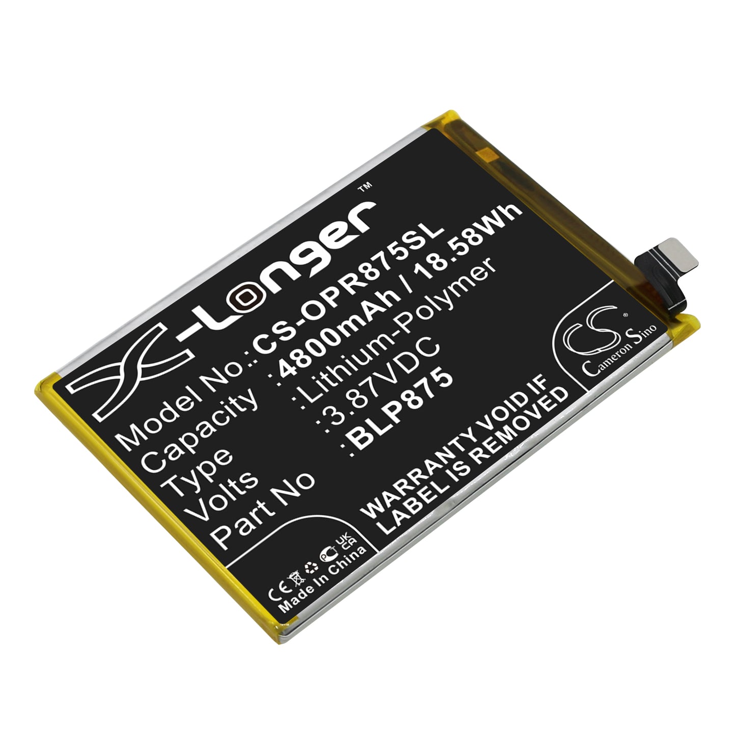 CS-OPR875SL Replacement Battery – Compatible with Realme Narzo 50, Realme Q3s, RMX3286