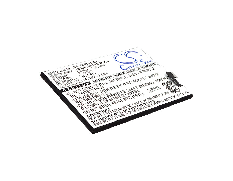 3.8V 4000mAh/15.20Wh Li-Polymer Mobile/SmartPhone Battery for OPPO