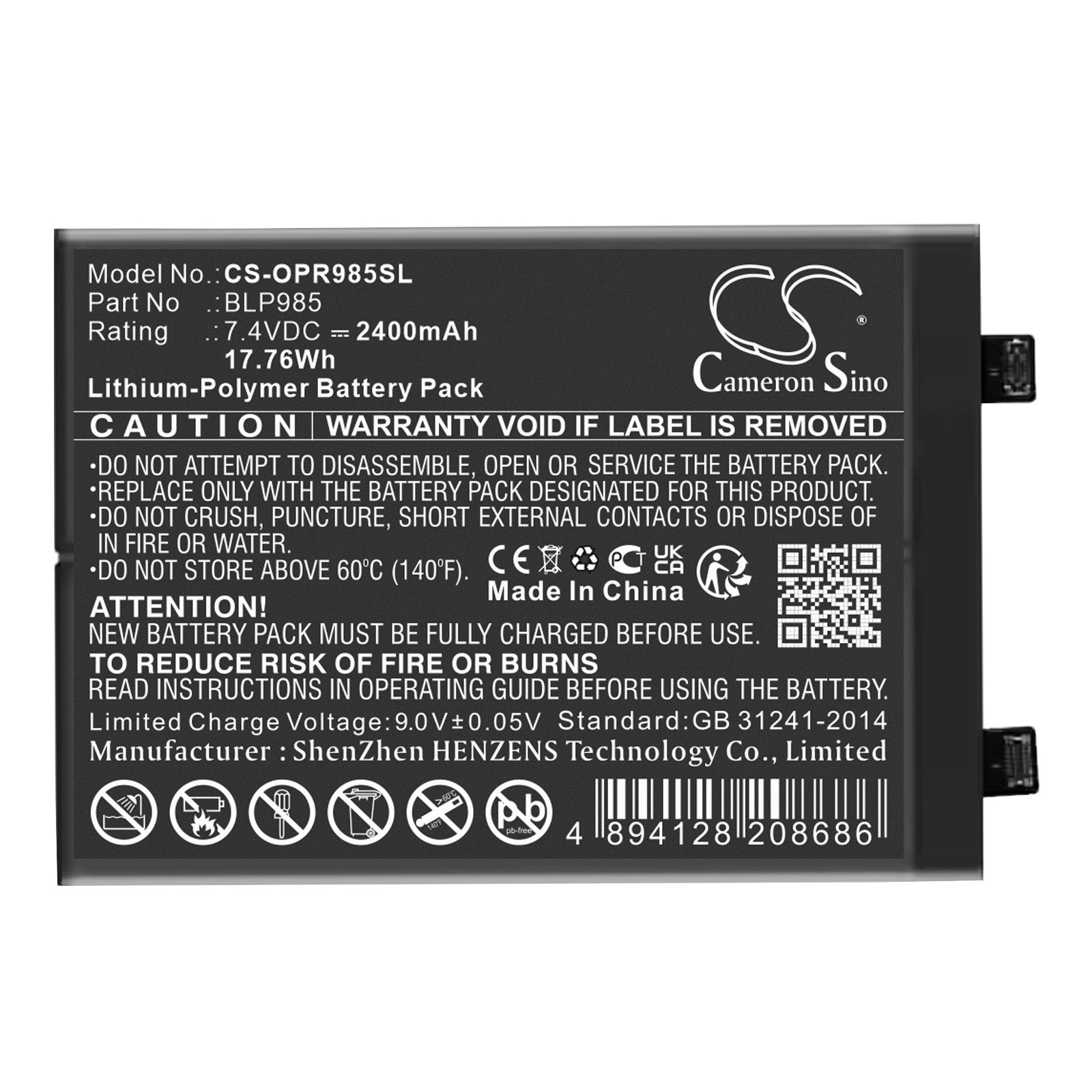 CS-OPR985SL Replacement Battery – Compatible with Realme GT NEO5