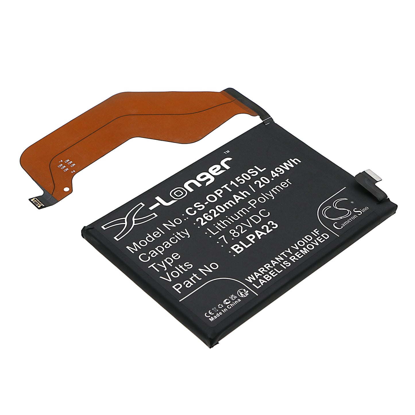CS-OPT150SL Replacement Battery – Compatible with Realme GT5 150W