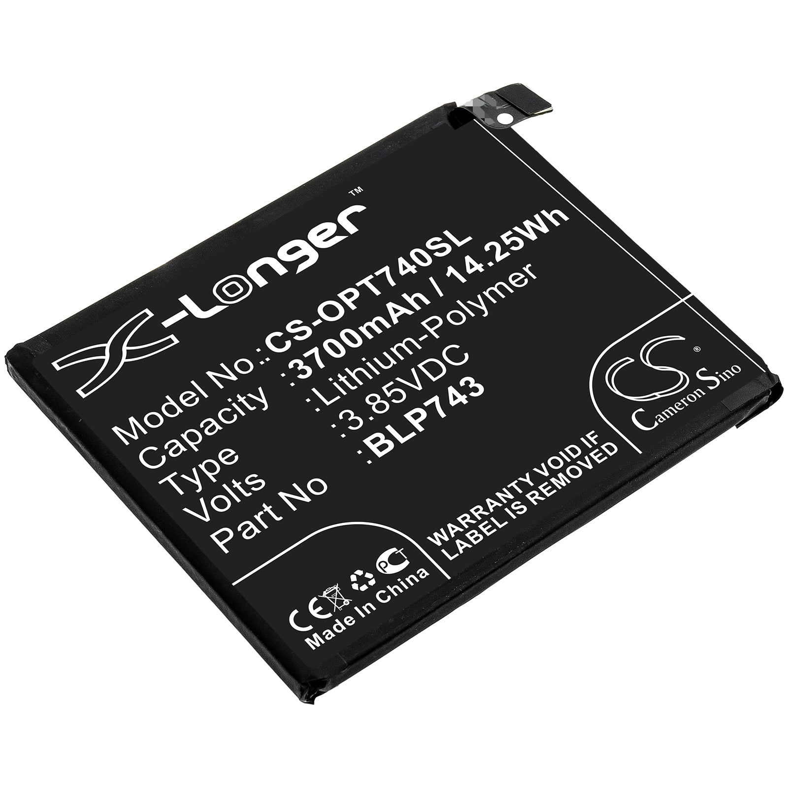 CS-OPT740SL Replacement Battery – Compatible with 7T, HD1901, HD1903, HD1905
