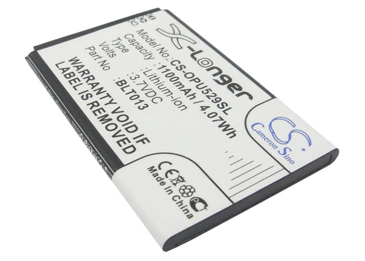 3.7V 1100mAh/4.07Wh Li-ion Mobile/SmartPhone Battery for OPPO