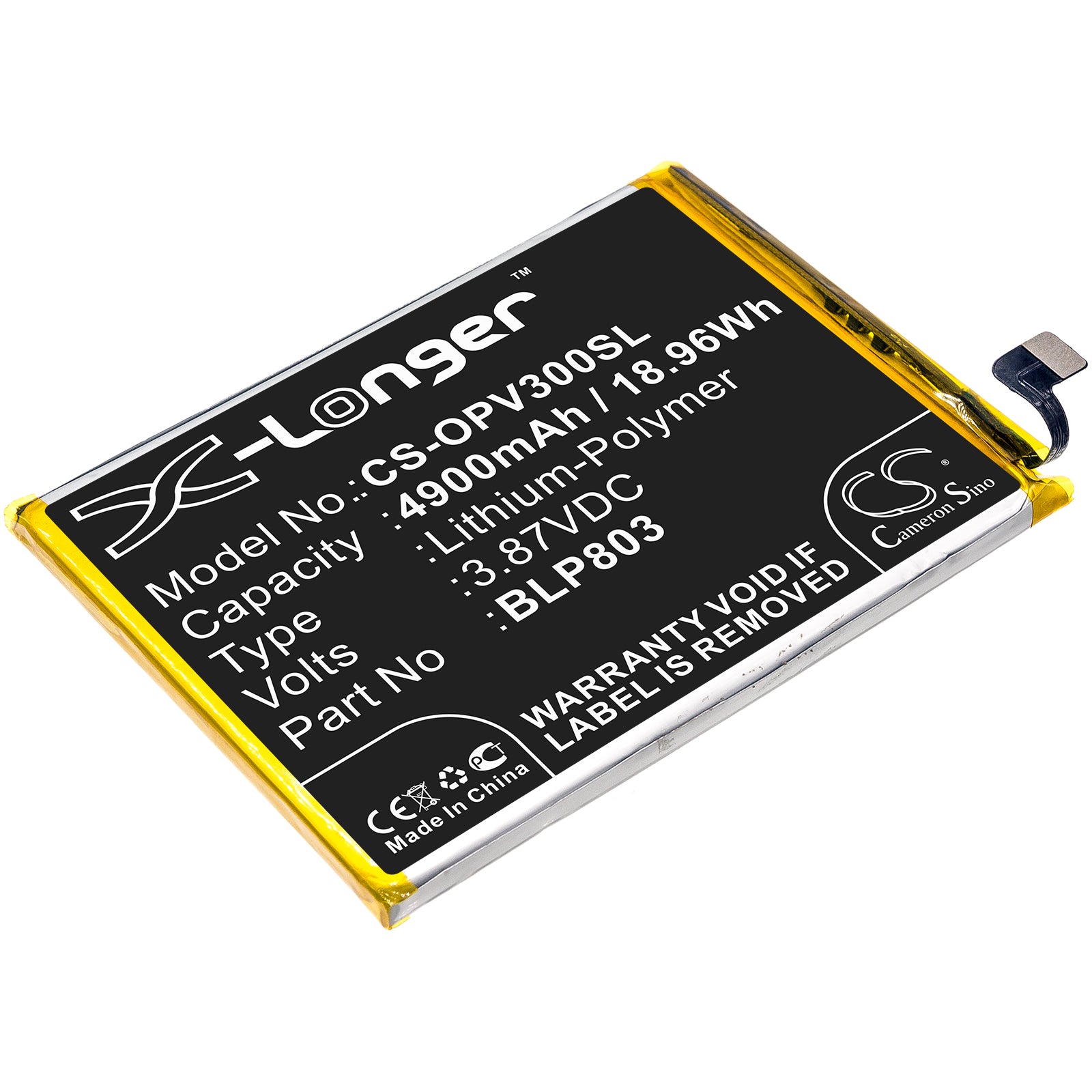 CS-OPV300SL Replacement Battery – Compatible with Realme V3