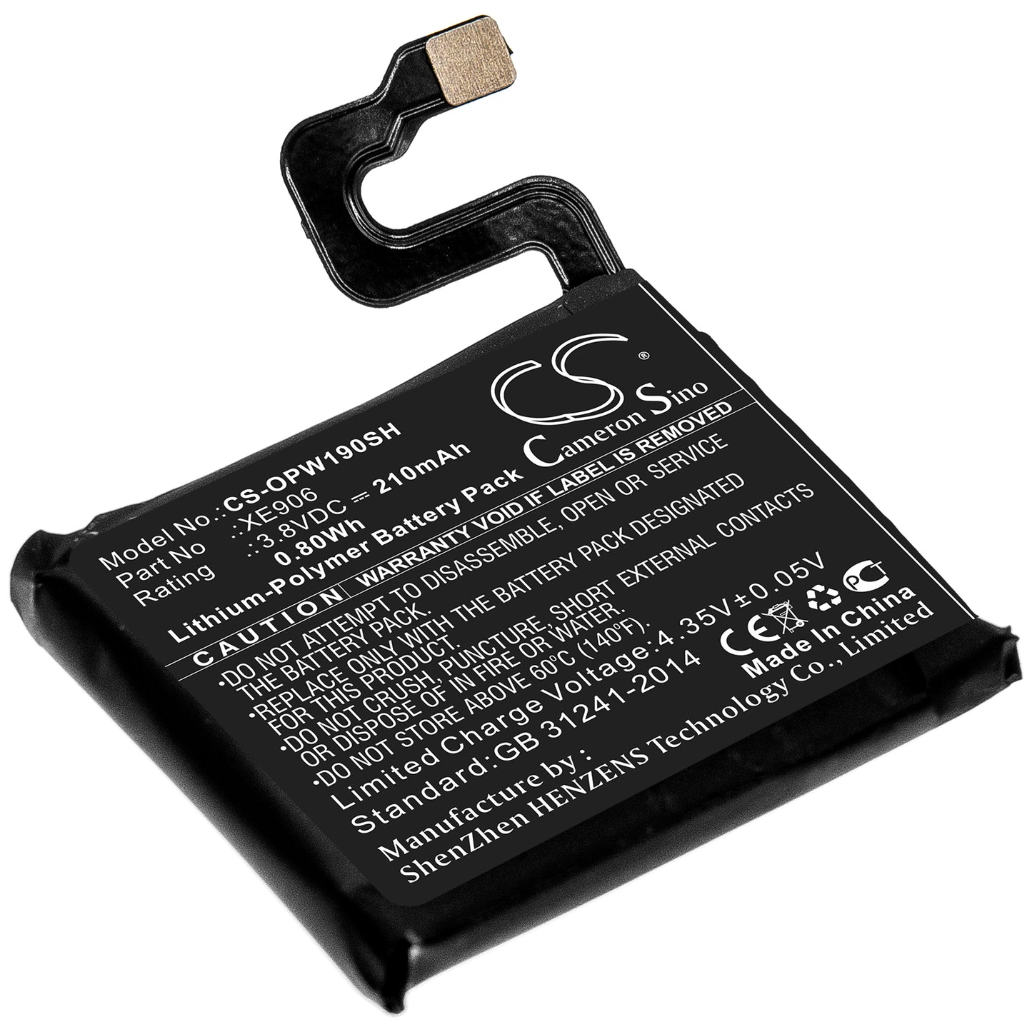 CS-OPW190SH Replacement Battery – Compatible with 41mm, OW19W2, Watch 41mm