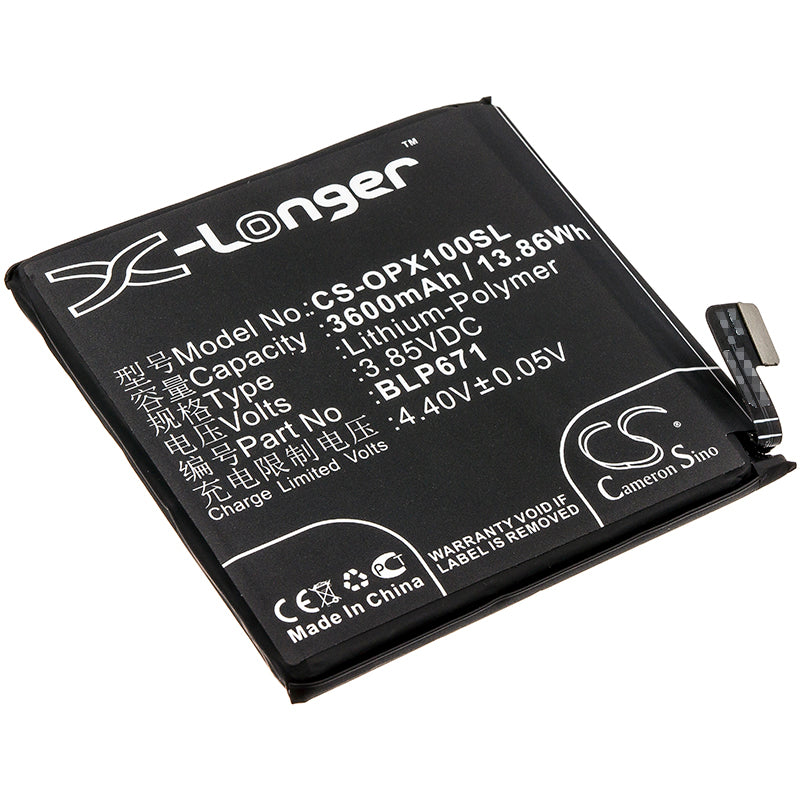 3.85V 3600mAh/13.86Wh Li-Polymer Mobile/SmartPhone Battery for OPPO
