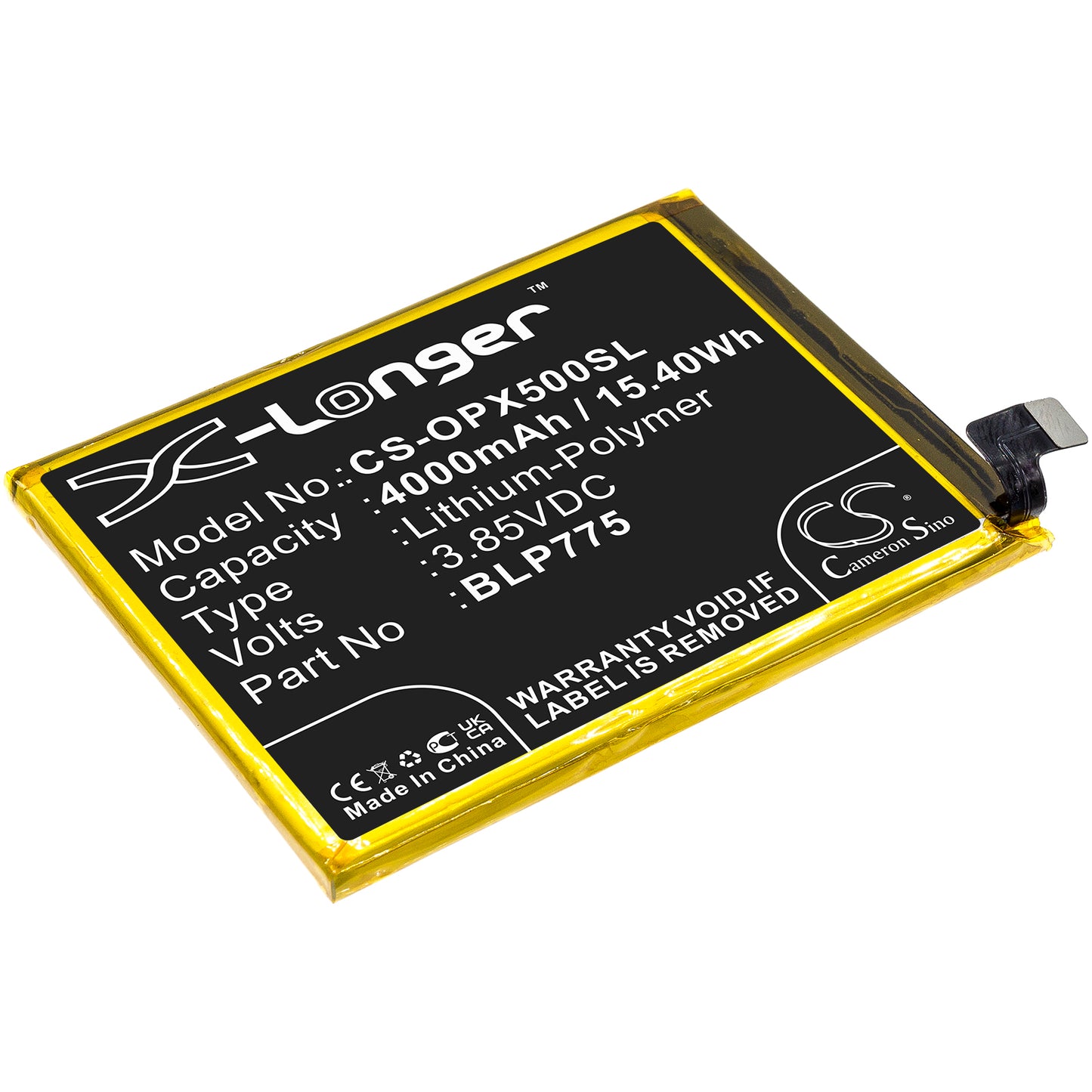 CS-OPX500SL Replacement Battery – Compatible with Realme X50 5G, RMX2021, RMX2025