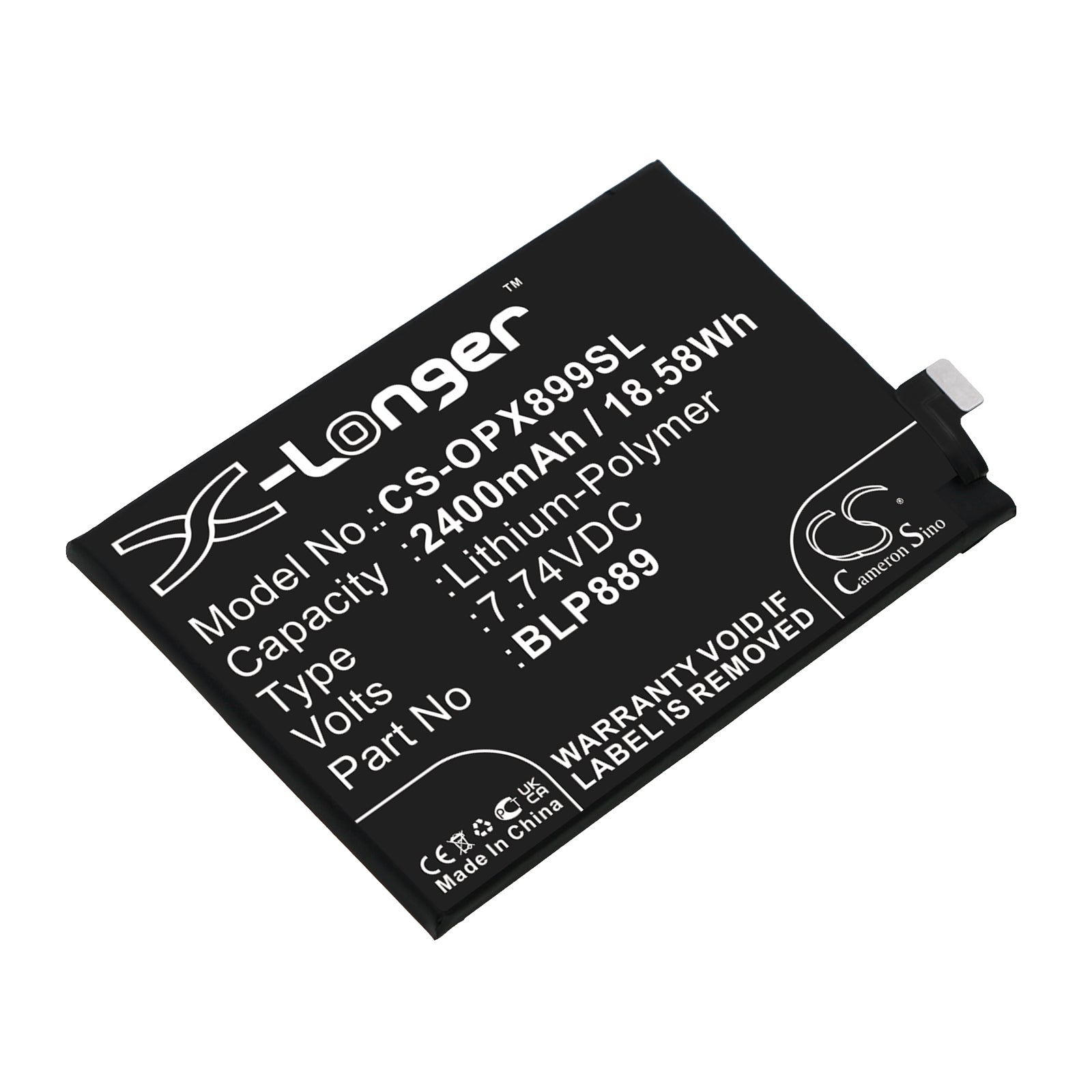 CS-OPX899SL Replacement Battery – Compatible with CPH2305, Find X5 Pro, PFEM10, PFFM20