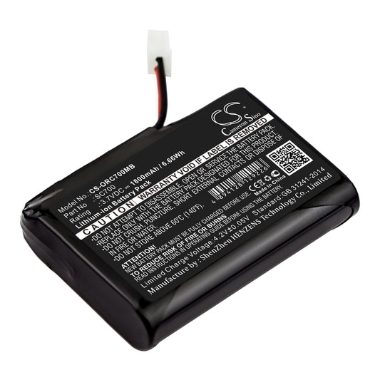 3.7V 1800mAh/6.66Wh Li-ion BabyPhone Battery for Oricom