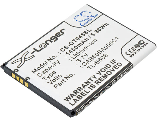 3.7V 1450mAh/5.36Wh Li-ion Mobile/SmartPhone Battery for TCL
