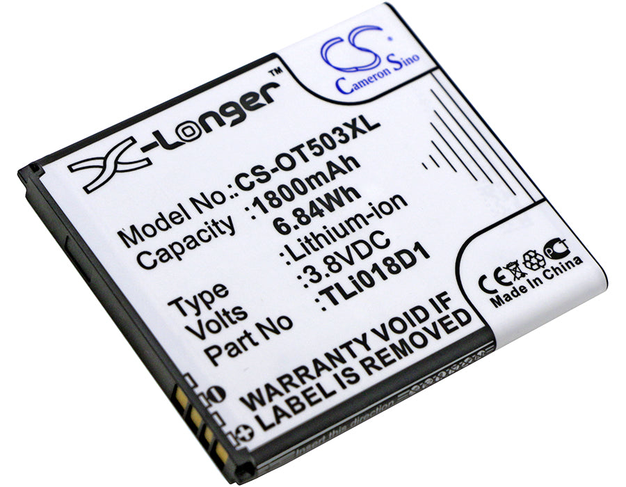 CS-OT503XL Replacement Battery – Compatible with One Touch Pop 3 (5), One Touch Pop 3 (5) 4G, One Touch Pop 3 5", One Touch Pop 3 5.0, One Touch Pop D5, OT-5038, OT-5038A, OT-5038D, OT-5038E, OT-5038X