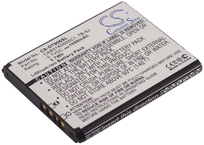 CS-OT906SL Replacement Battery – Compatible with One Touch 906, OT-906