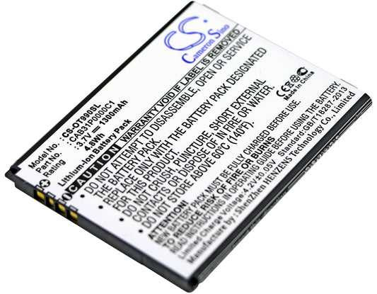 3.7V 1300mAh/4.81Wh Li-ion Mobile/SmartPhone Battery for TCL