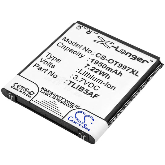 3.7V 1950mAh/7.22Wh Li-ion Hotspot Battery for Alcatel