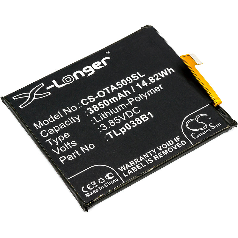 3.85V 3850mAh/14.82Wh Li-Polymer Mobile/SmartPhone Battery for Alcatel