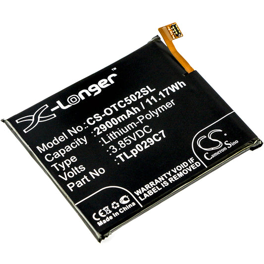 3.85V 2900mAh/11.17Wh Li-Polymer Mobile/SmartPhone Battery for Alcatel