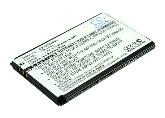 3.7V 800mAh Li-ion Mobile/SmartPhone Battery for TCL