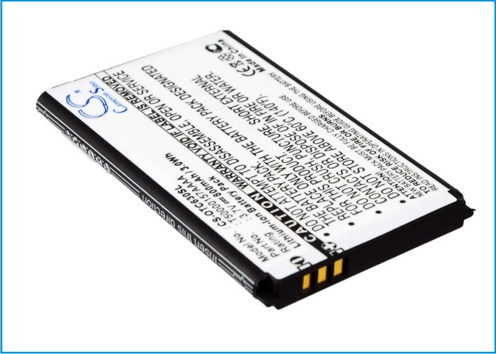 3.7V 800mAh/2.96Wh Li-ion Mobile/SmartPhone Battery for Alcatel