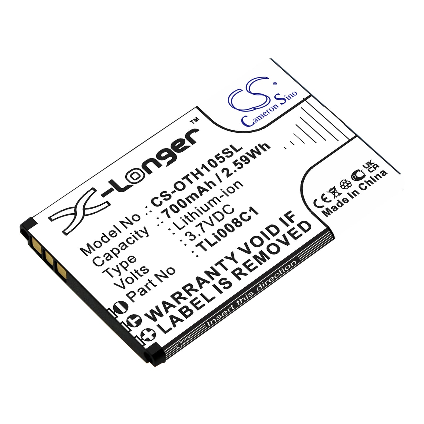 CS-OTH105SL Replacement Battery – Compatible with OneTouch 1054