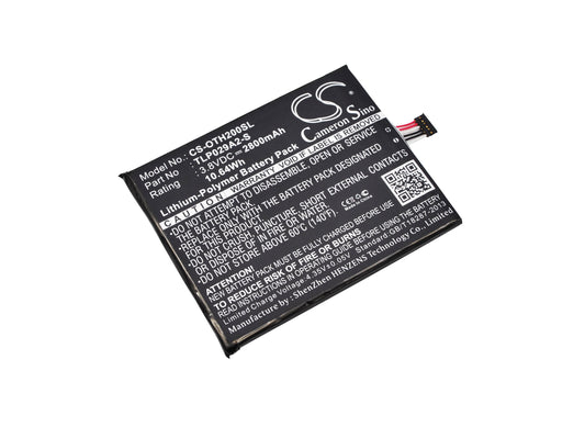 3.8V 2800mAh/10.64Wh Li-Polymer Mobile/SmartPhone Battery for Alcatel