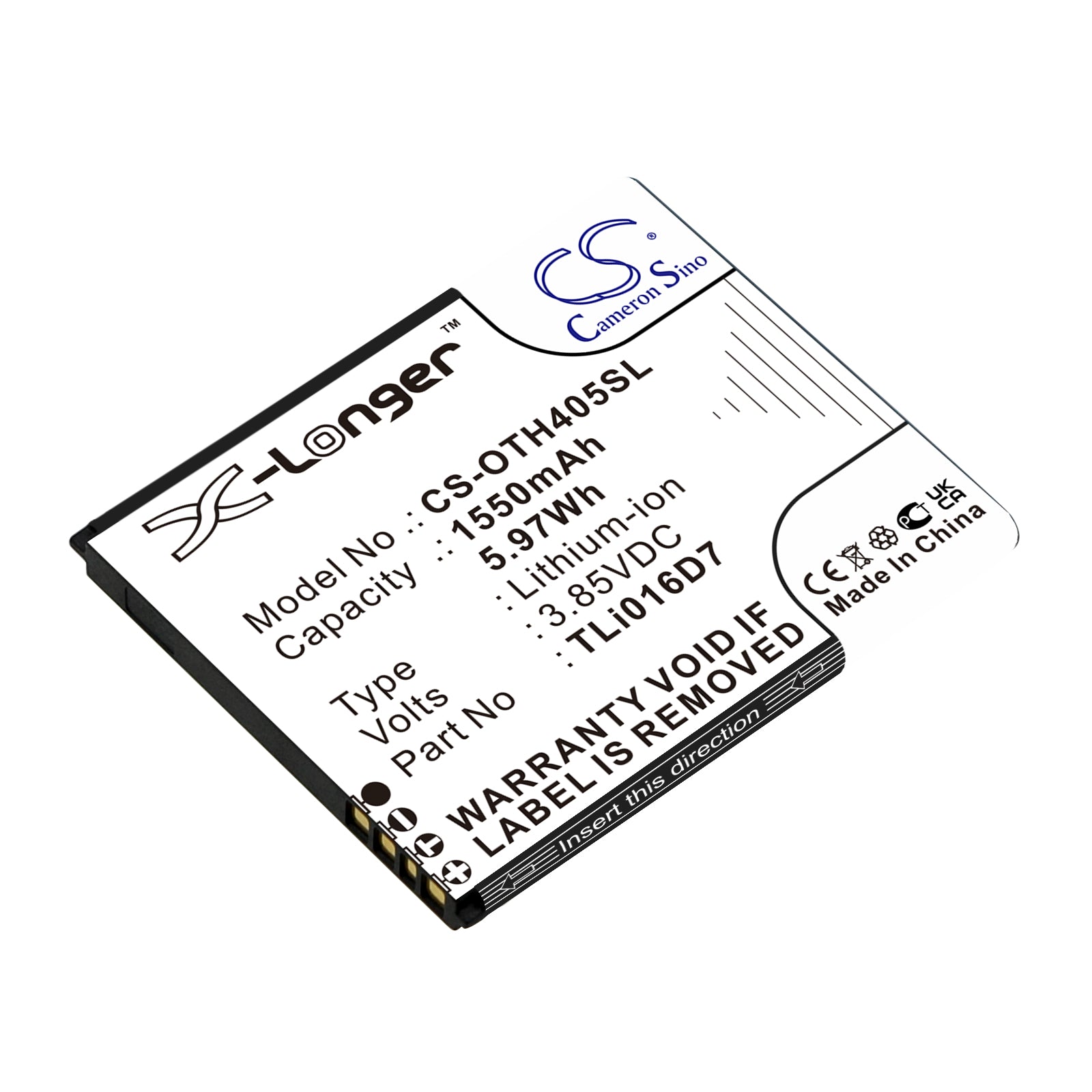 CS-OTH405SL Replacement Battery – Compatible with OT-4055J, OT-4055U, U3 2018 4G