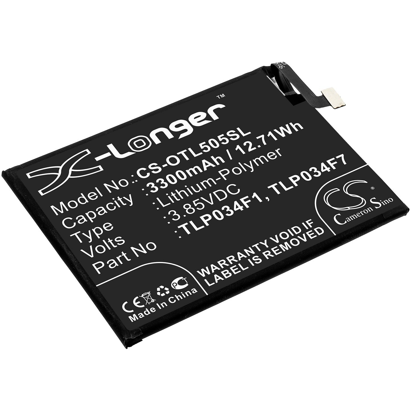 CS-OTL505SL Replacement Battery – Compatible with A2X, A508DL