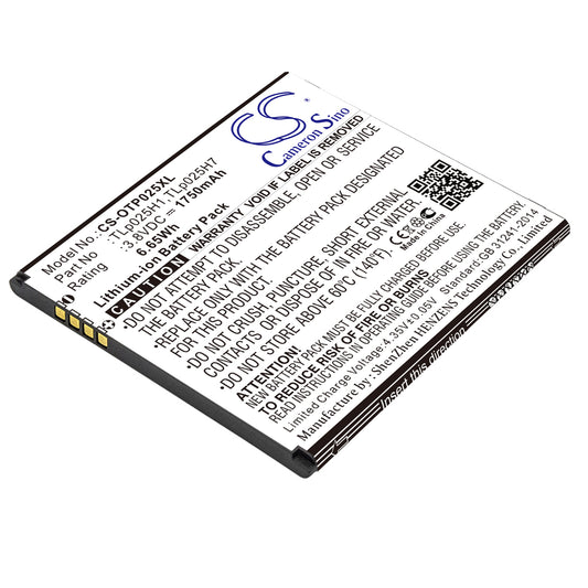 3.8V 1750mAh/6.65Wh Li-ion Mobile/SmartPhone Battery for Alcatel