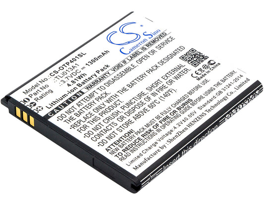 3.7V 1300mAh/4.81Wh Li-ion Mobile/SmartPhone Battery for Alcatel