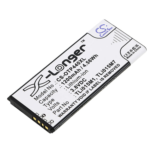 3.8V 1200mAh/4.56Wh Li-ion Mobile/SmartPhone Battery for Alcatel