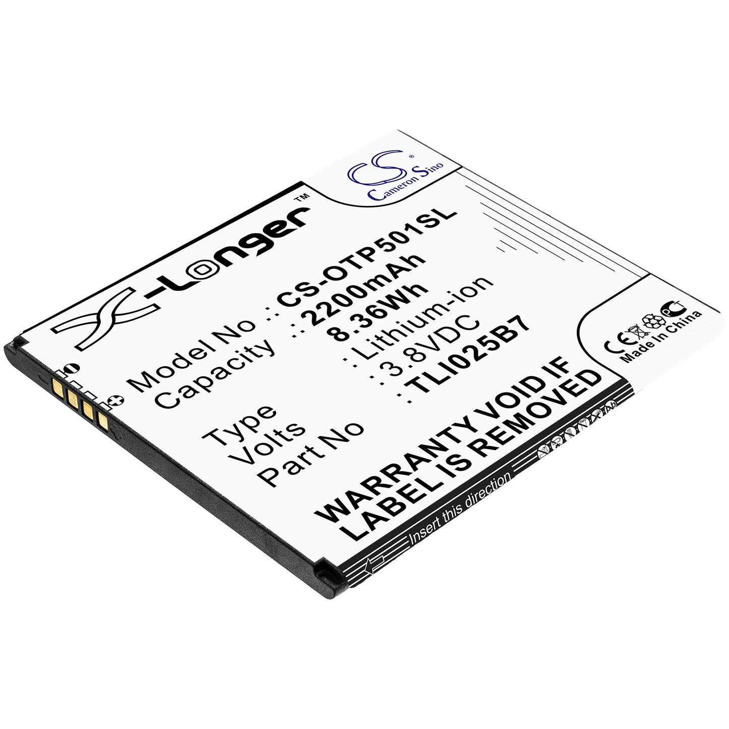 CS-OTP501SL Replacement Battery – Compatible with 5011A, A3 Plus