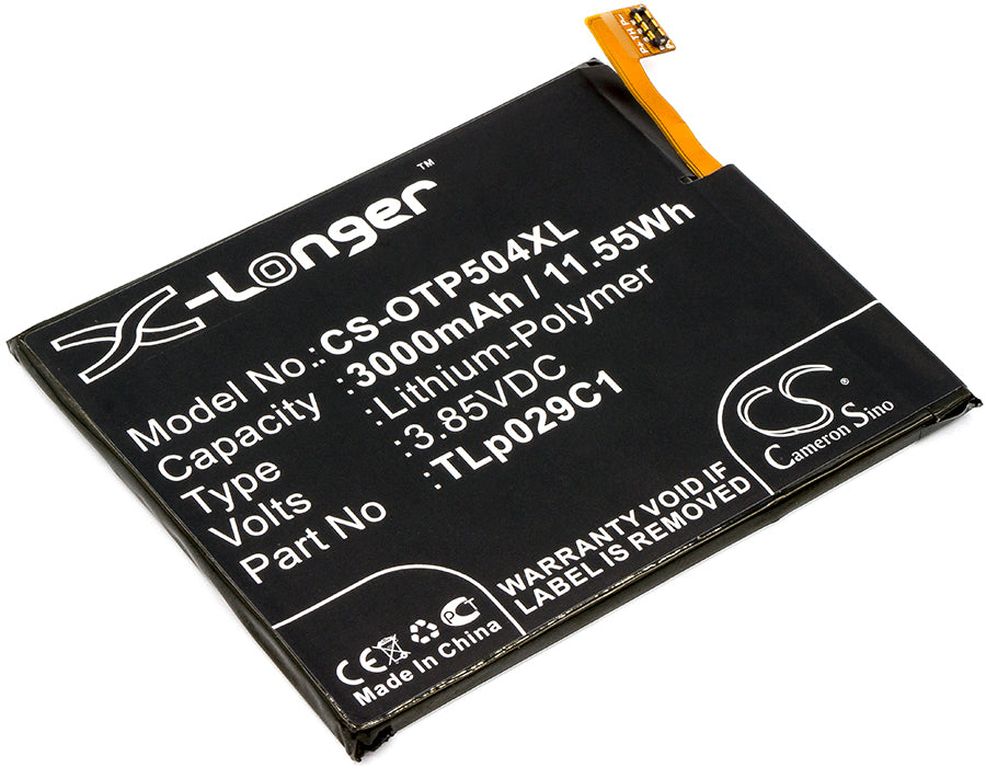 3.85V 3000mAh/11.55Wh Li-Polymer Mobile/SmartPhone Battery for Alcatel