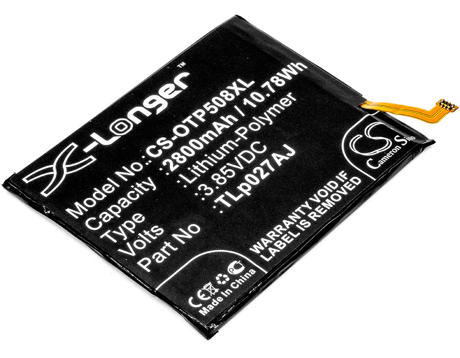 3.85V 2800mAh/10.78Wh Li-Polymer Mobile/SmartPhone Battery for Alcatel